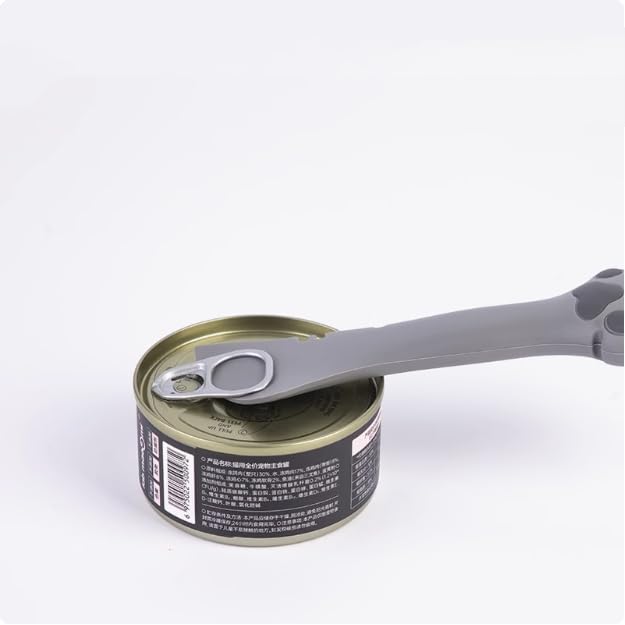 TidyNuts cat can opener in grey for quick cans and minimal fingernail strain.
