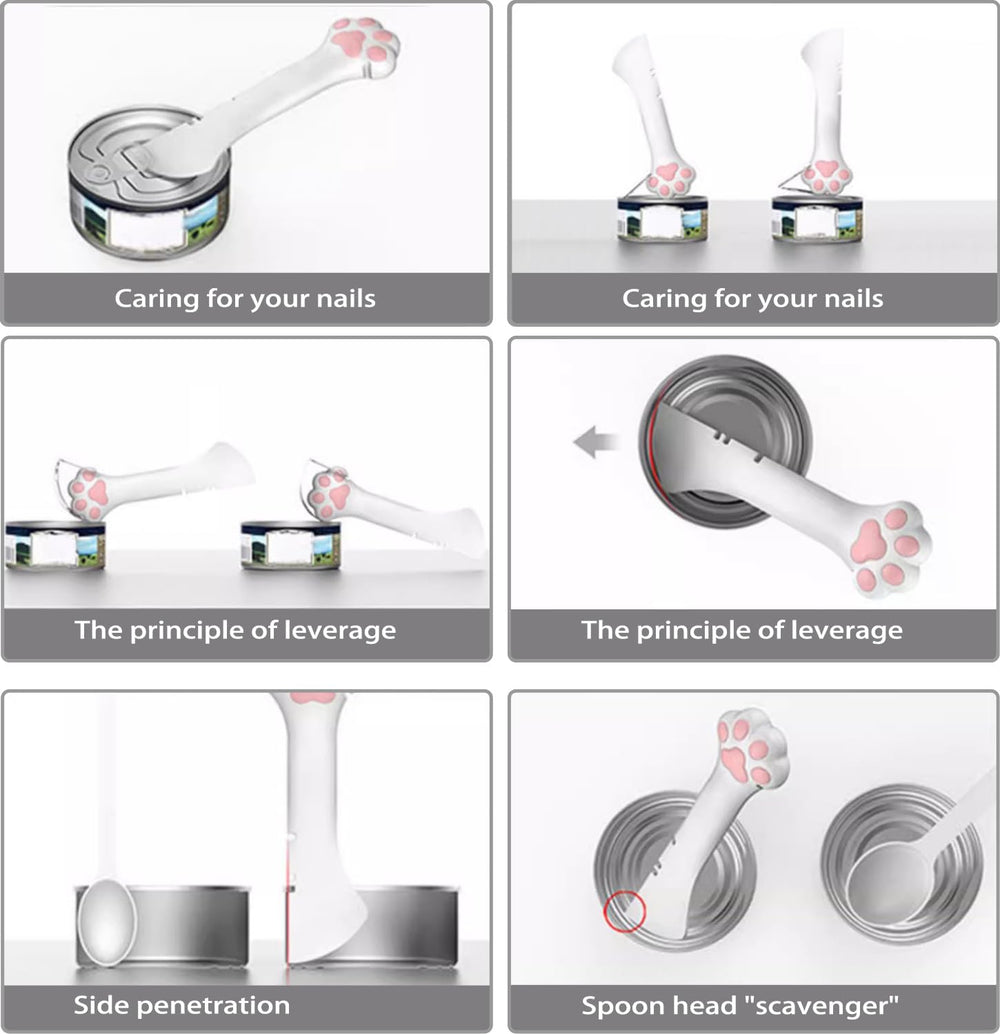 TidyNuts cat can opener silicone tip for smooth opening without nails