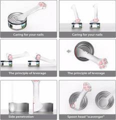 TidyNuts cat can opener silicone tip for smooth opening without nails