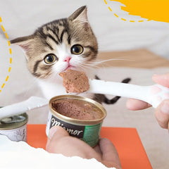 TidyNuts long handle cat spoon helps reach deep cans