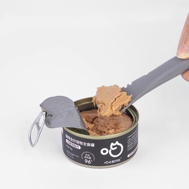 TidyNuts silent-design spoon in grey for quiet mealtime.