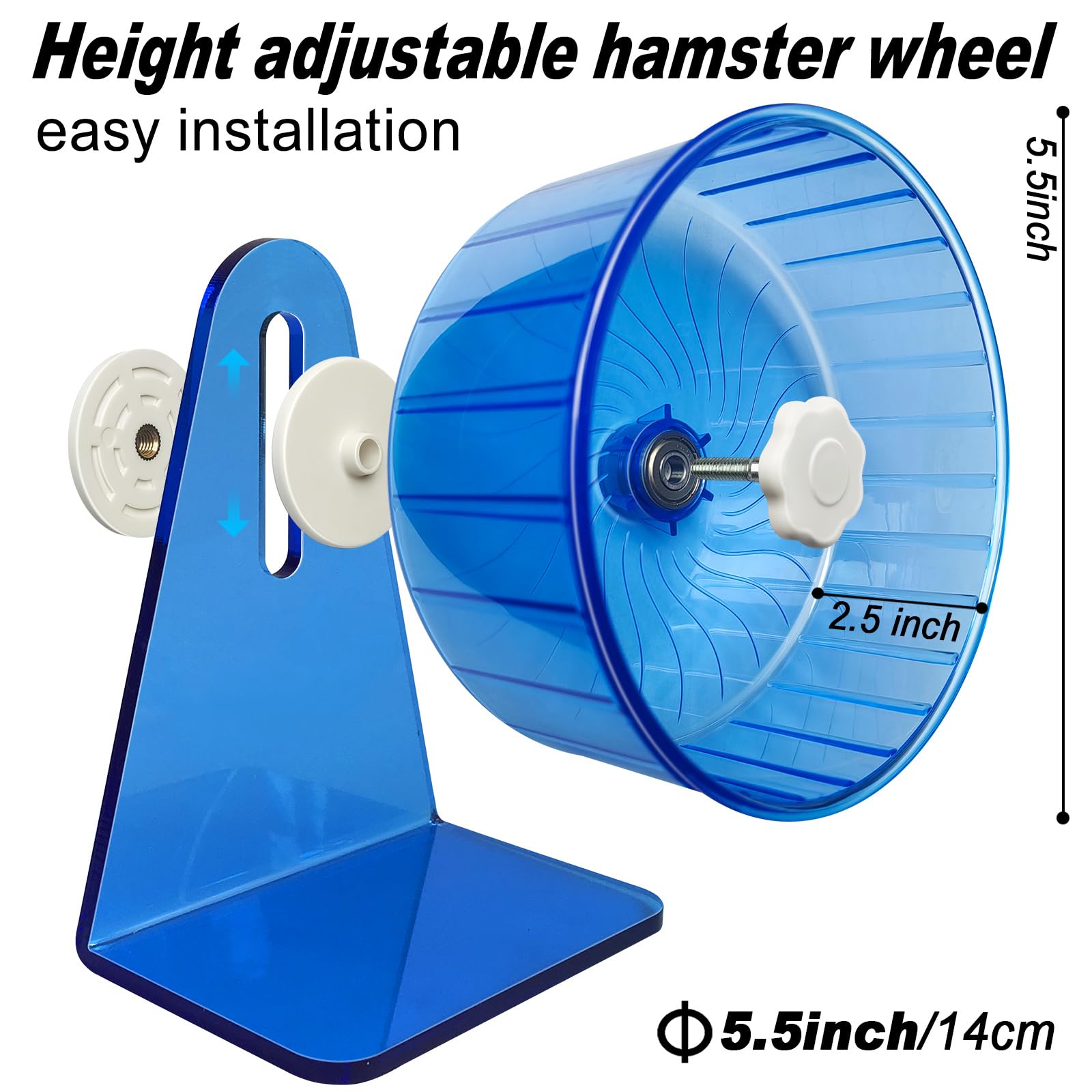 TieLishor hamster wheel blue ball-bearing detail for smoothness.