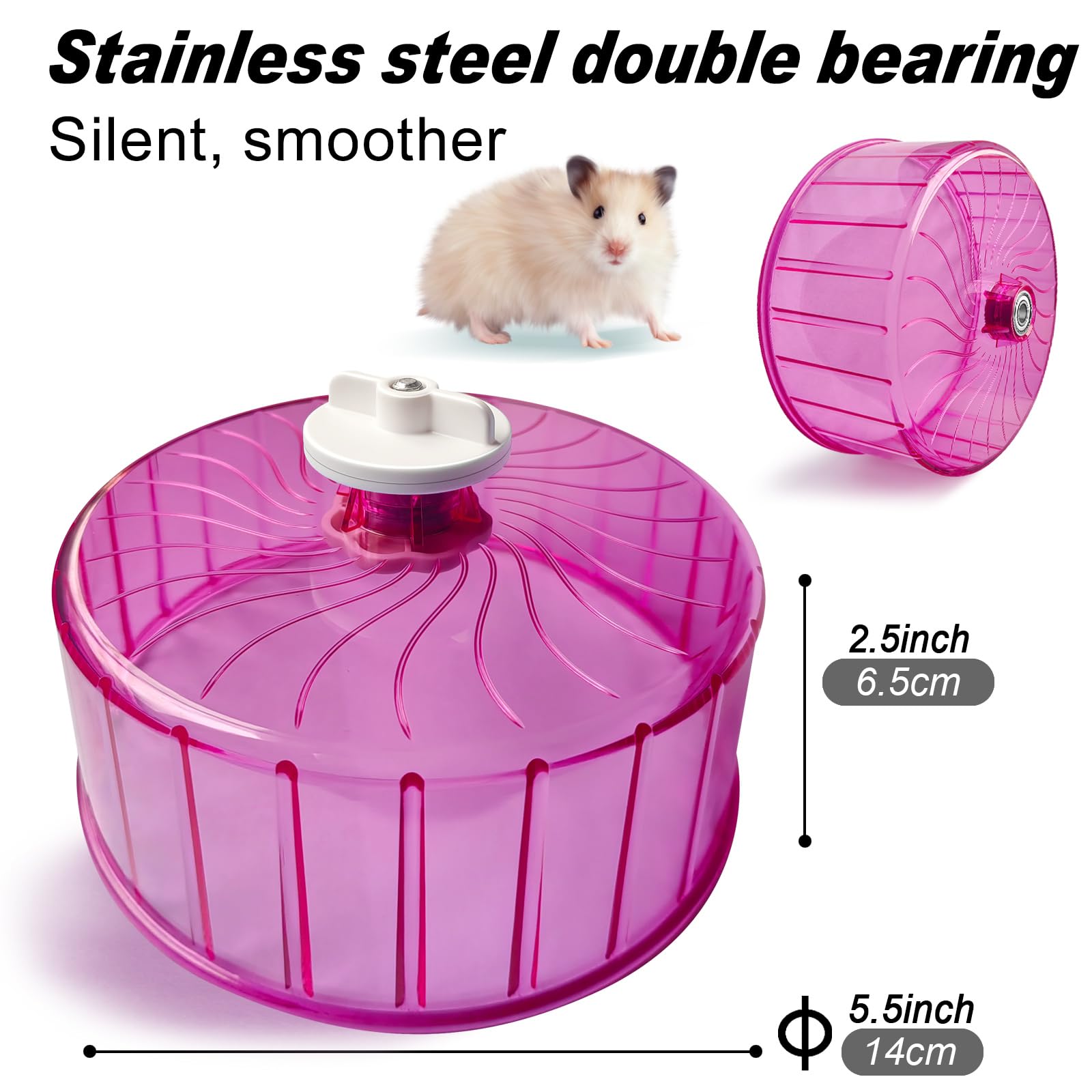 TieLishor hamster wheel cage-accessory enriches nighttime activity and exercise
