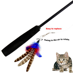 TIENAILING cat wand toy refill loop attachment for easy replacement