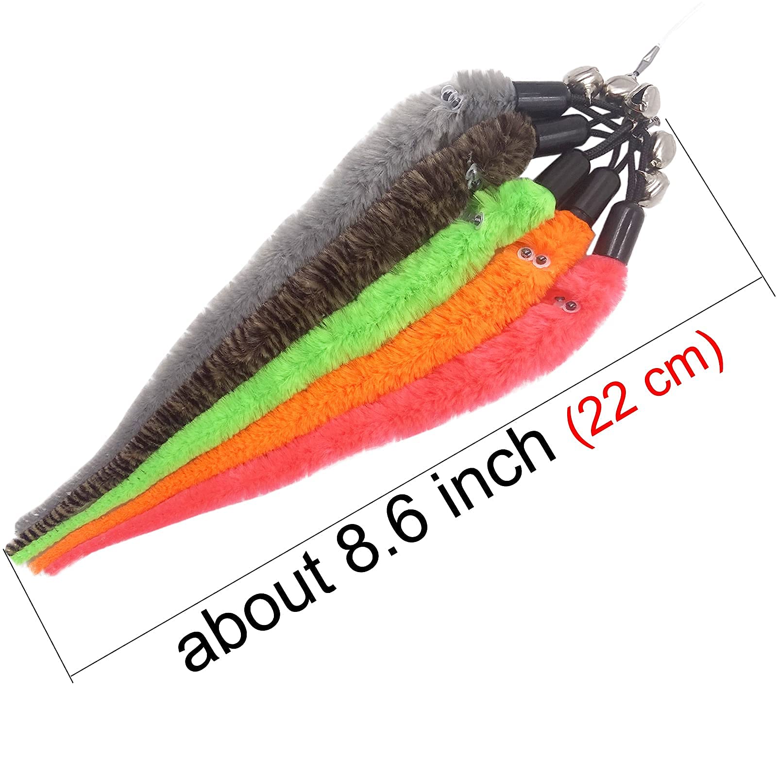 TIENAILING cat worm refill on wand enables active chasing indoors.