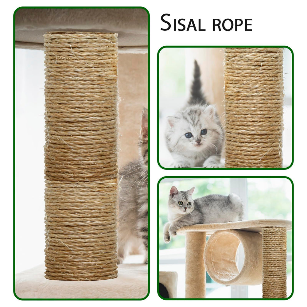 TienYow 164ft sisal rope spool ideal for DIY cat tree construction