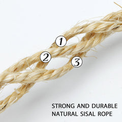 TienYow sisal rope wrapped scratcher post showing renewed scratch surface