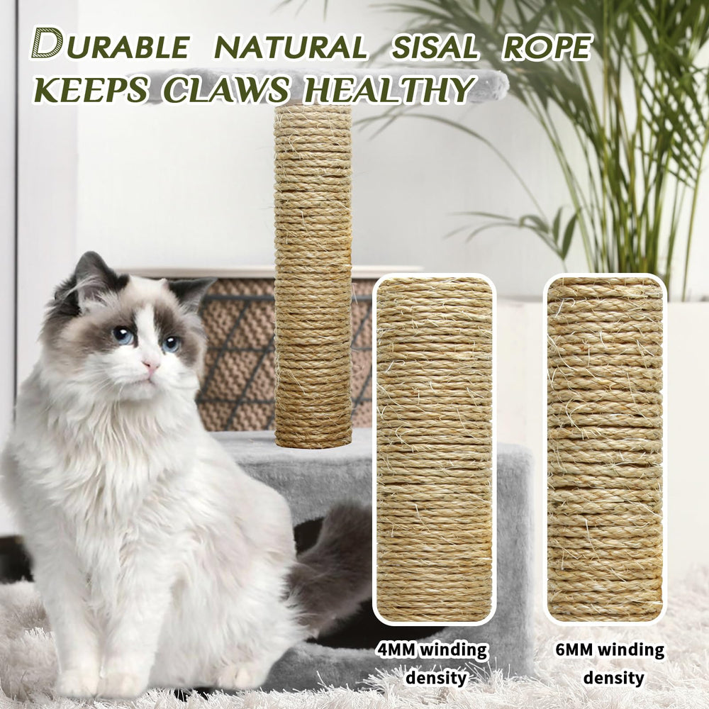 TienYow rope wrapped furniture legs protect surfaces from claw marks