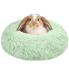 Tierecare bunny bed large hideout provides a private warm space for small pets.