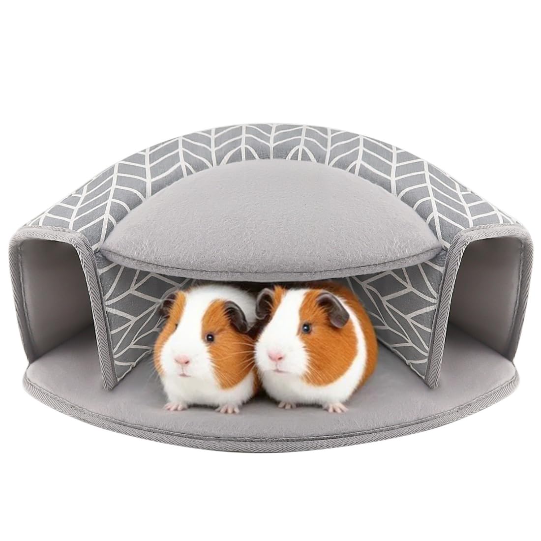 Tierecare guinea pig hideout interactive tunnel bed front view for cozy play and rest
