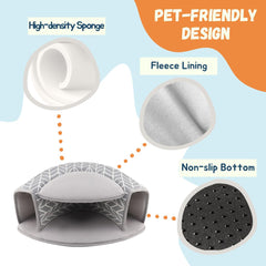 Tierecare guinea pig hideout non-slip bottom stabilizing play area