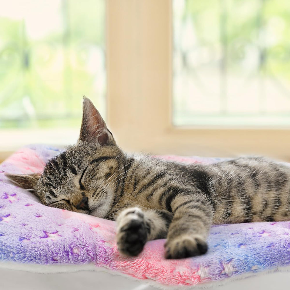 Tierrecare cat blanket in crate or carrier for portable comfort.