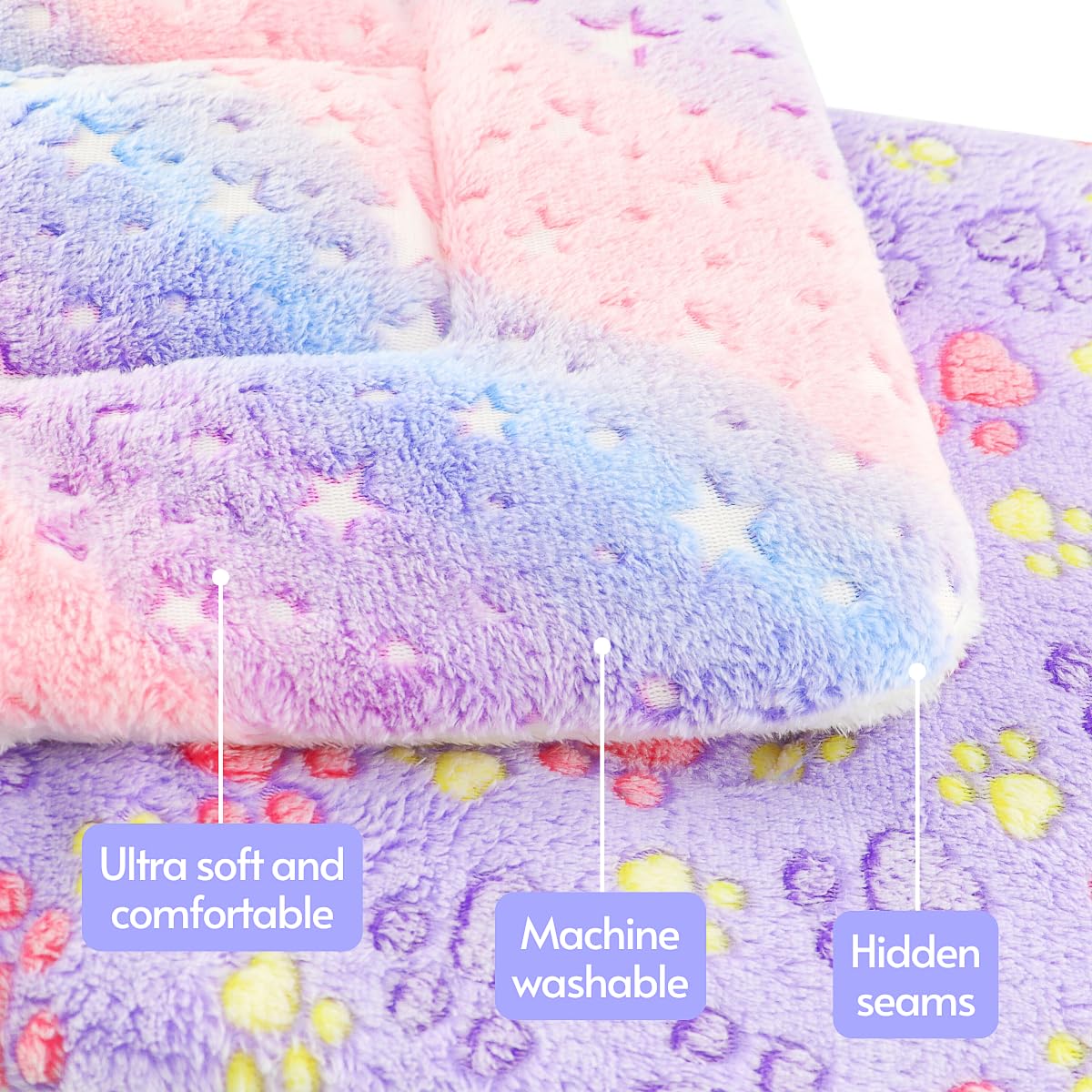 Tierrecare machine-washable plush blanket preserves fluff after washing.