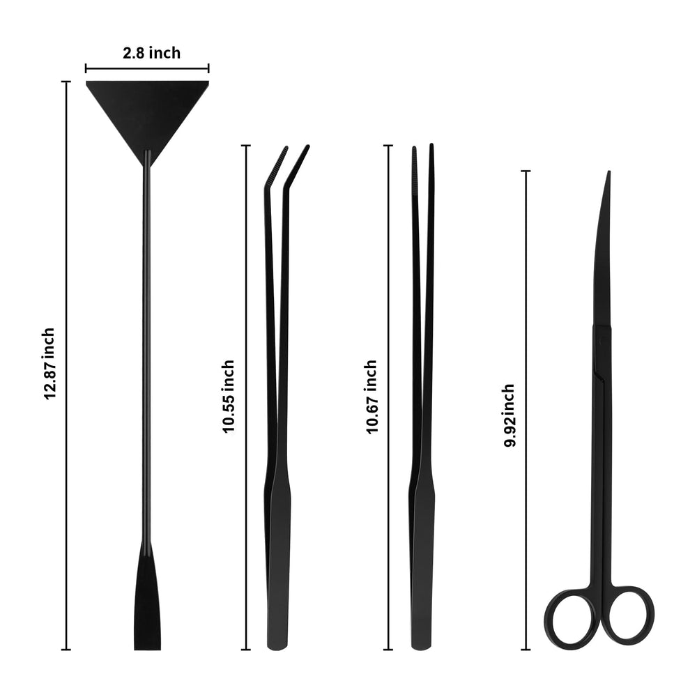 Tifanso straight long tweezers reach deep tanks with dry hands