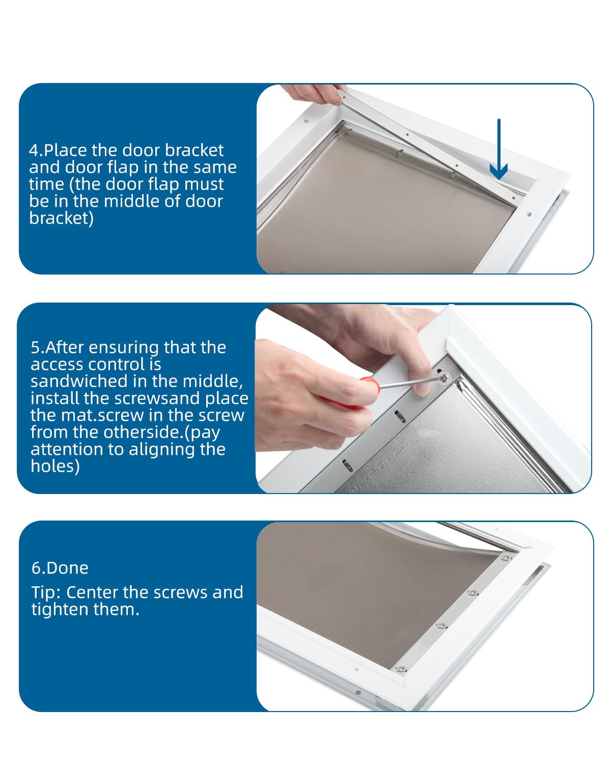 Tiga bracket compatible with multiple PetSafe door types