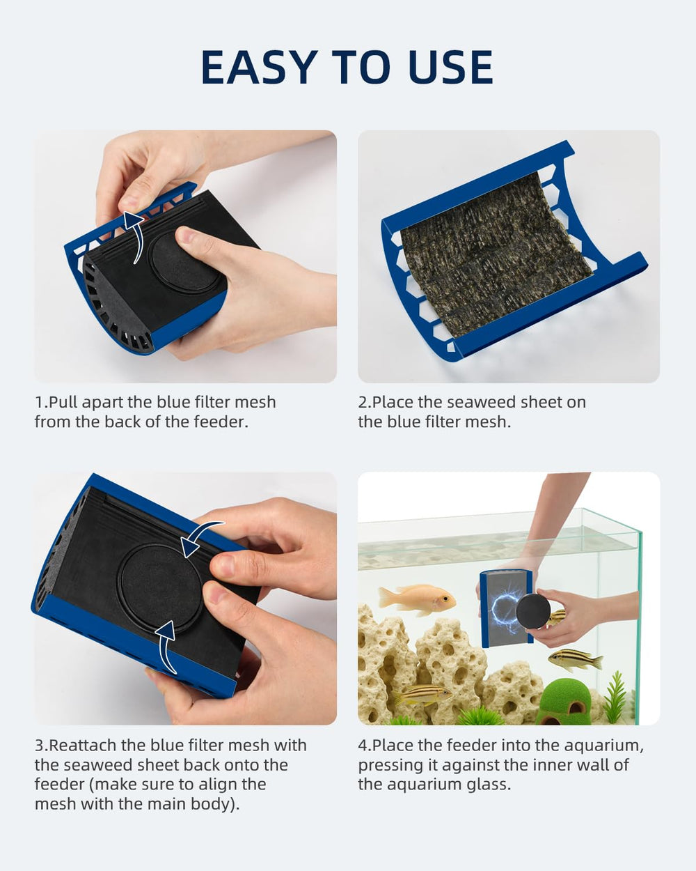 Tiga PETG material construction withstands active aquarium life