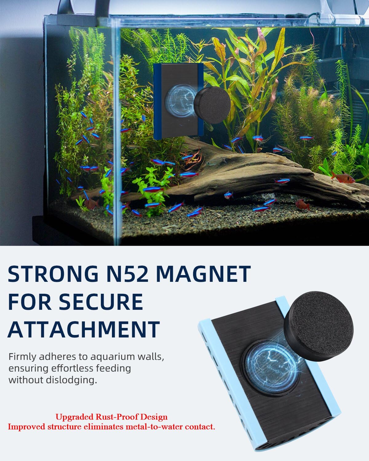 Tiga rust-free design sealed-structure protects the magnet from water