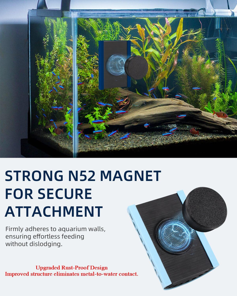 Tiga rust-free design sealed-structure protects the magnet from water