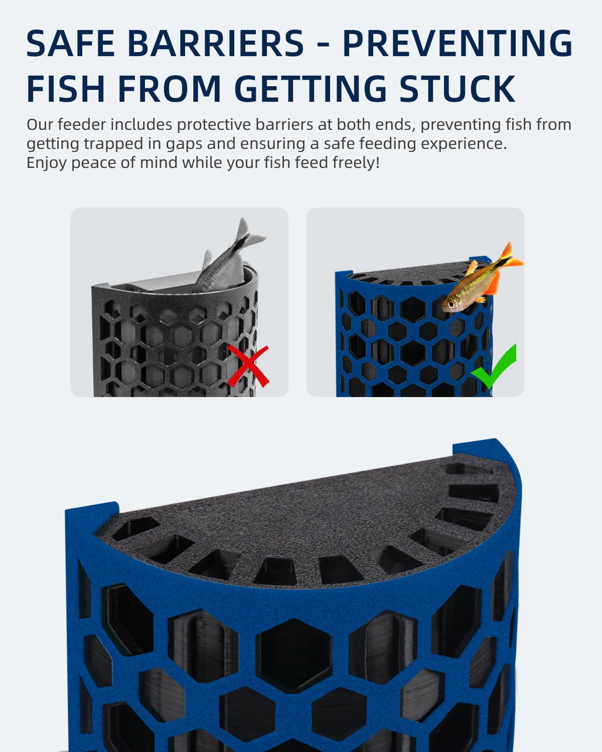 Tiga seaweed feeder with N52 magnet adheres to thick tank walls