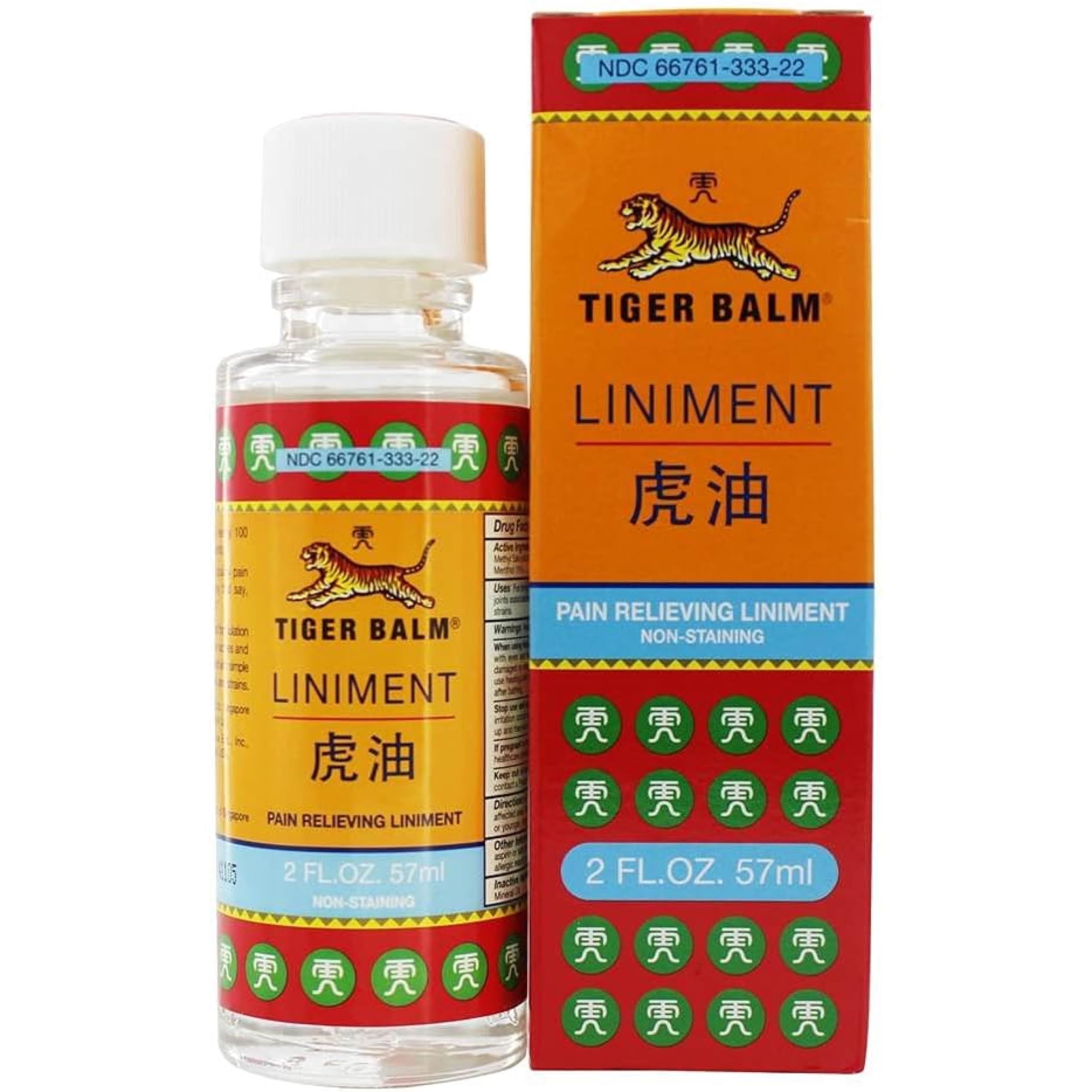 Tiger Balm Liniment warm-cool sensation photo highlights comforting relief.