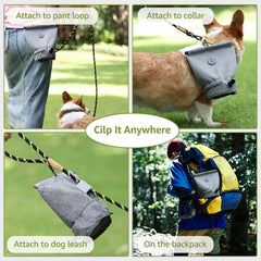 TIGOADT bag holder bottom-pocket view shows space for 1-2 roll refills