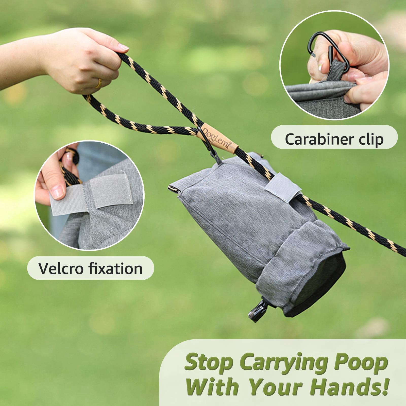 TIGOADT durable waterproof bag holder highlights odor-proof, easy-clean design
