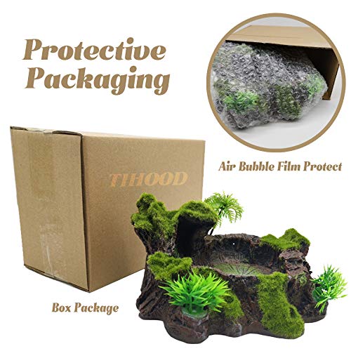 TIHOOD eco-friendly resin reptile decor close-up with smooth finish