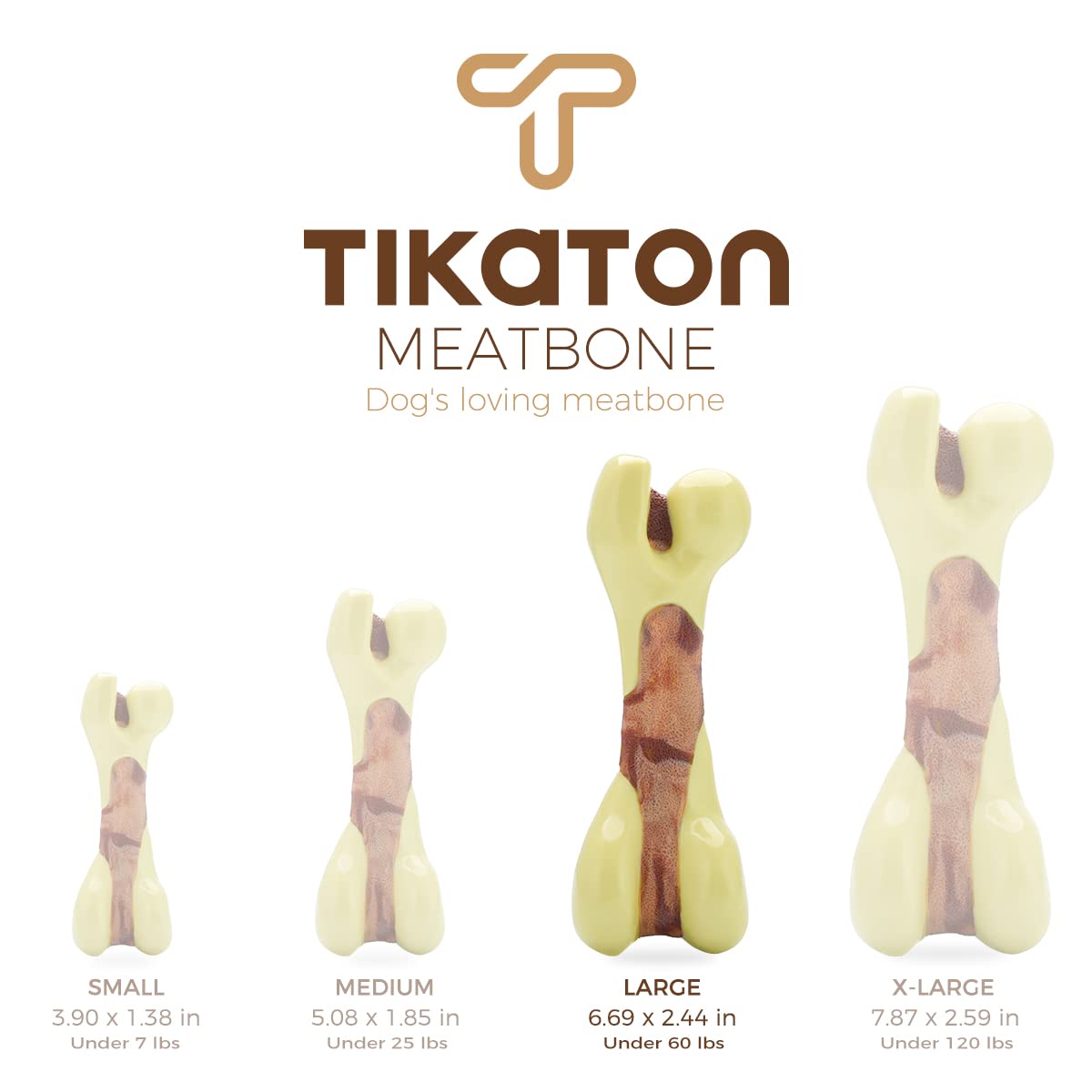 Tikaton dog chew toy in action; keeps dogs engaged during play.