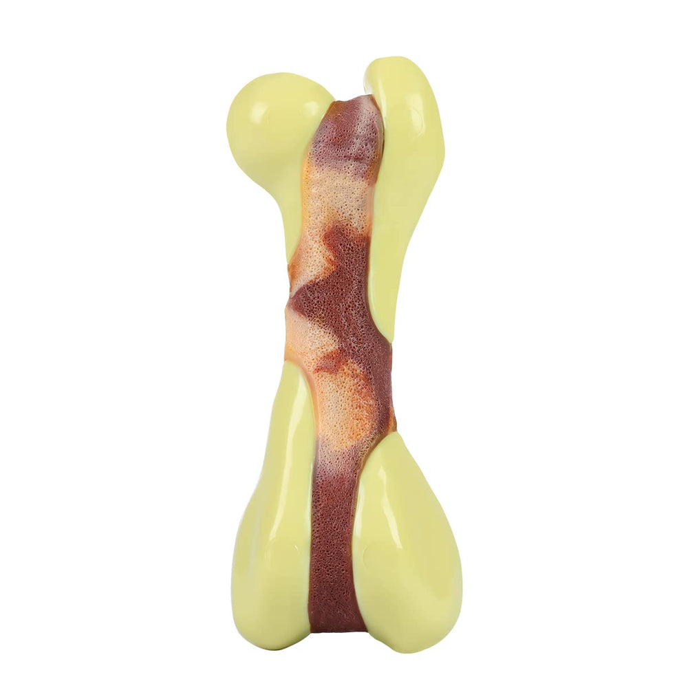 Tikaton dog chew toy peanut butter flavor; satisfying chewing for dogs during play.