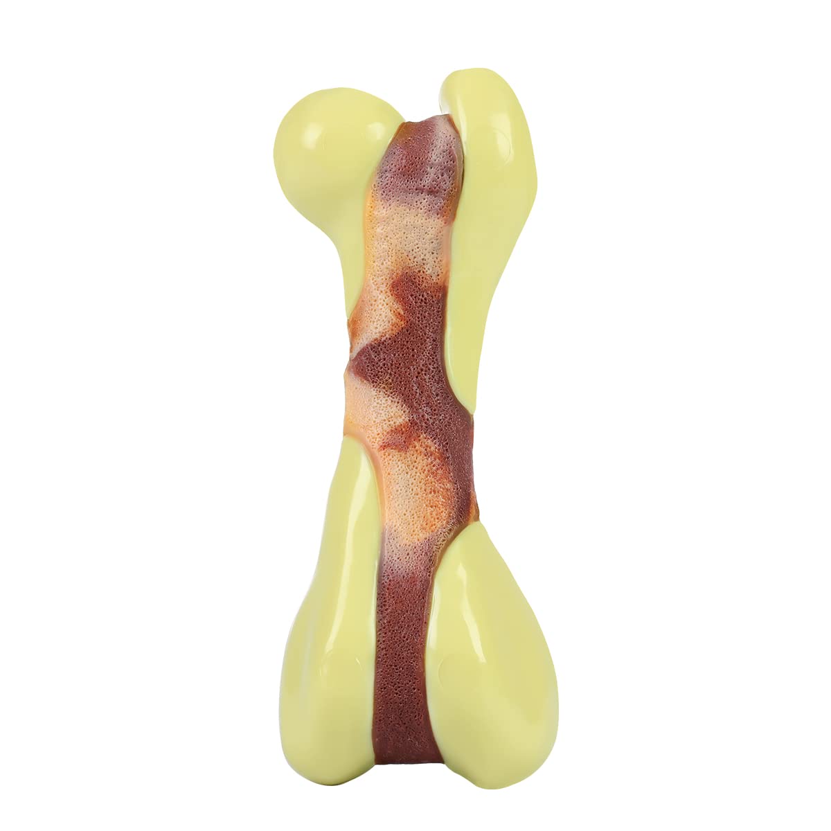 Tikaton dog chew toy peanut butter flavor; satisfying chewing for dogs during play.