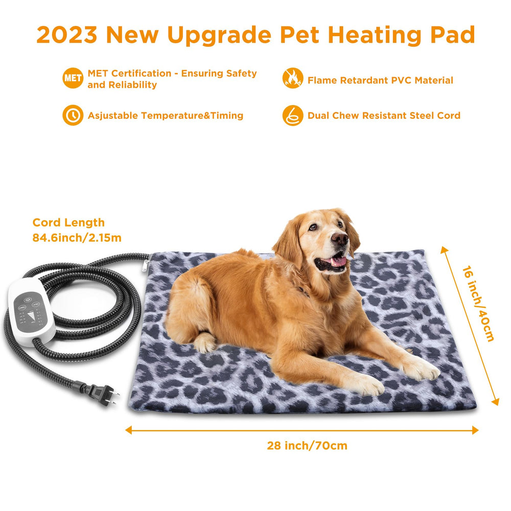 Tikaton MET leopard side-view demonstrates stylish warmth for indoor pets