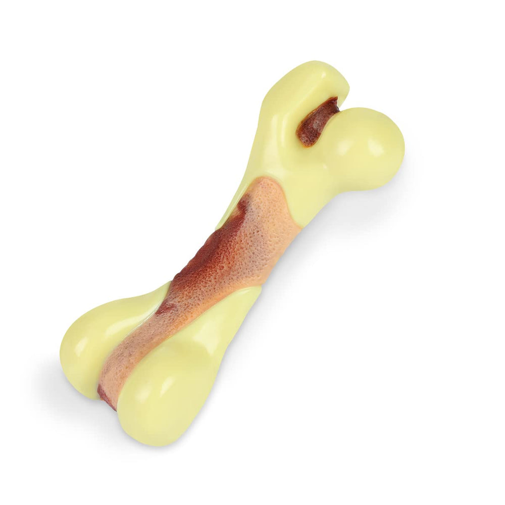 Tikaton safe dog chew bone scent emphasizes inviting beef aroma for engagement.