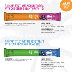 Tiki Cat Stix mousse texture close-up highlights silky, smooth consistency.