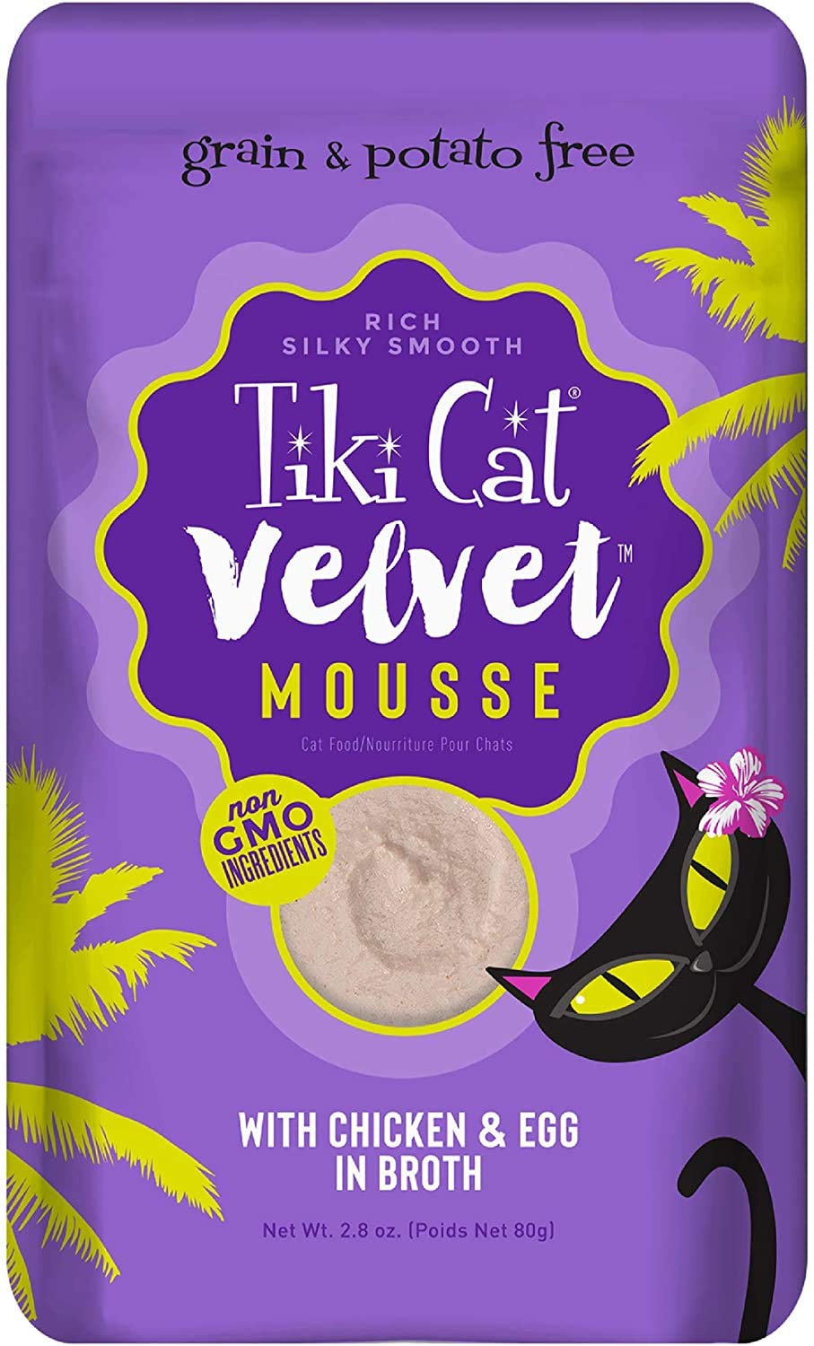 High-moisture texture of Tiki Cat Velvet Mousse supports hydration