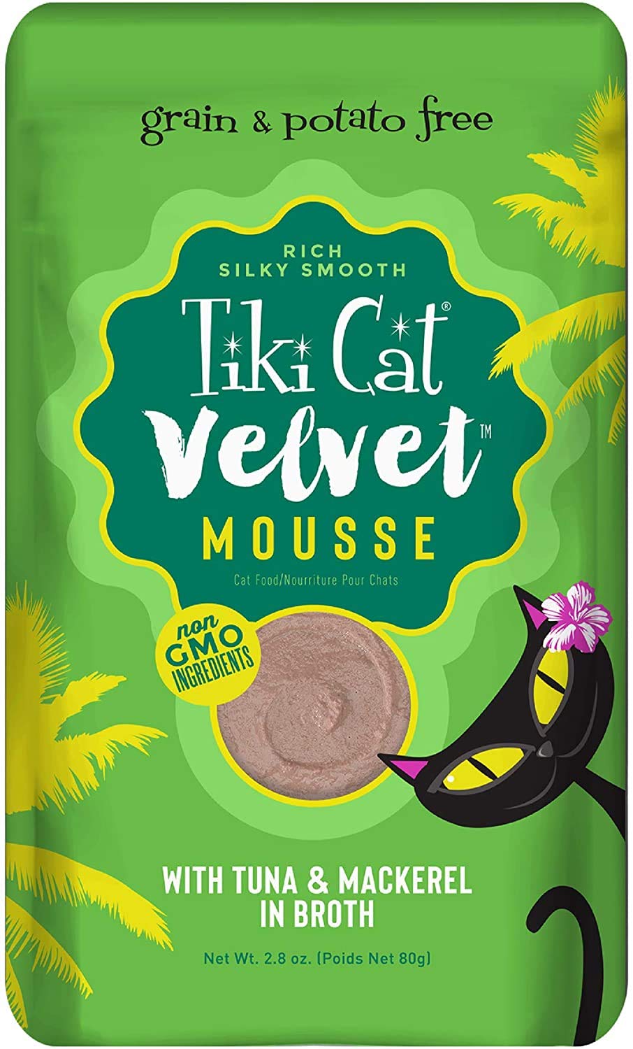 Pet Wipes 10ct included with Velvet Mousse for convenient post-meal cleanup