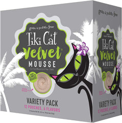 Tiki Cat Velvet Mousse tuna detail highlights real meat as a top ingredient