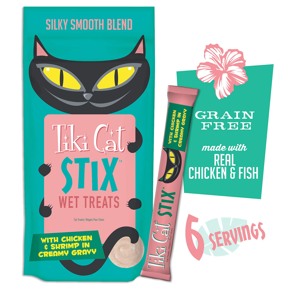 Tiki Pets Tiki Cat Stix mousse in a bowl shows moist texture for dry-food moisture boost