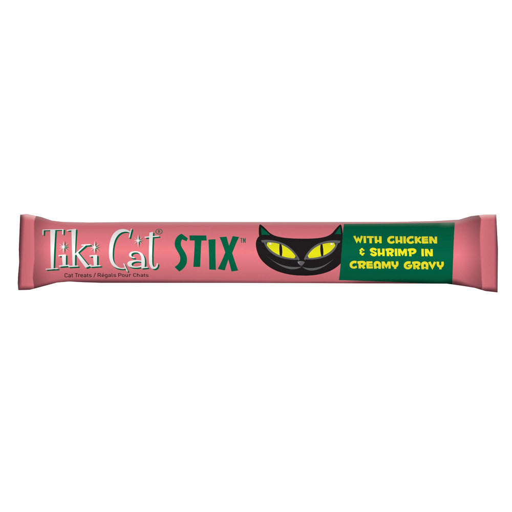 Tiki Pets Tiki Cat Stix mousse texture on a cat's whiskers during tasting