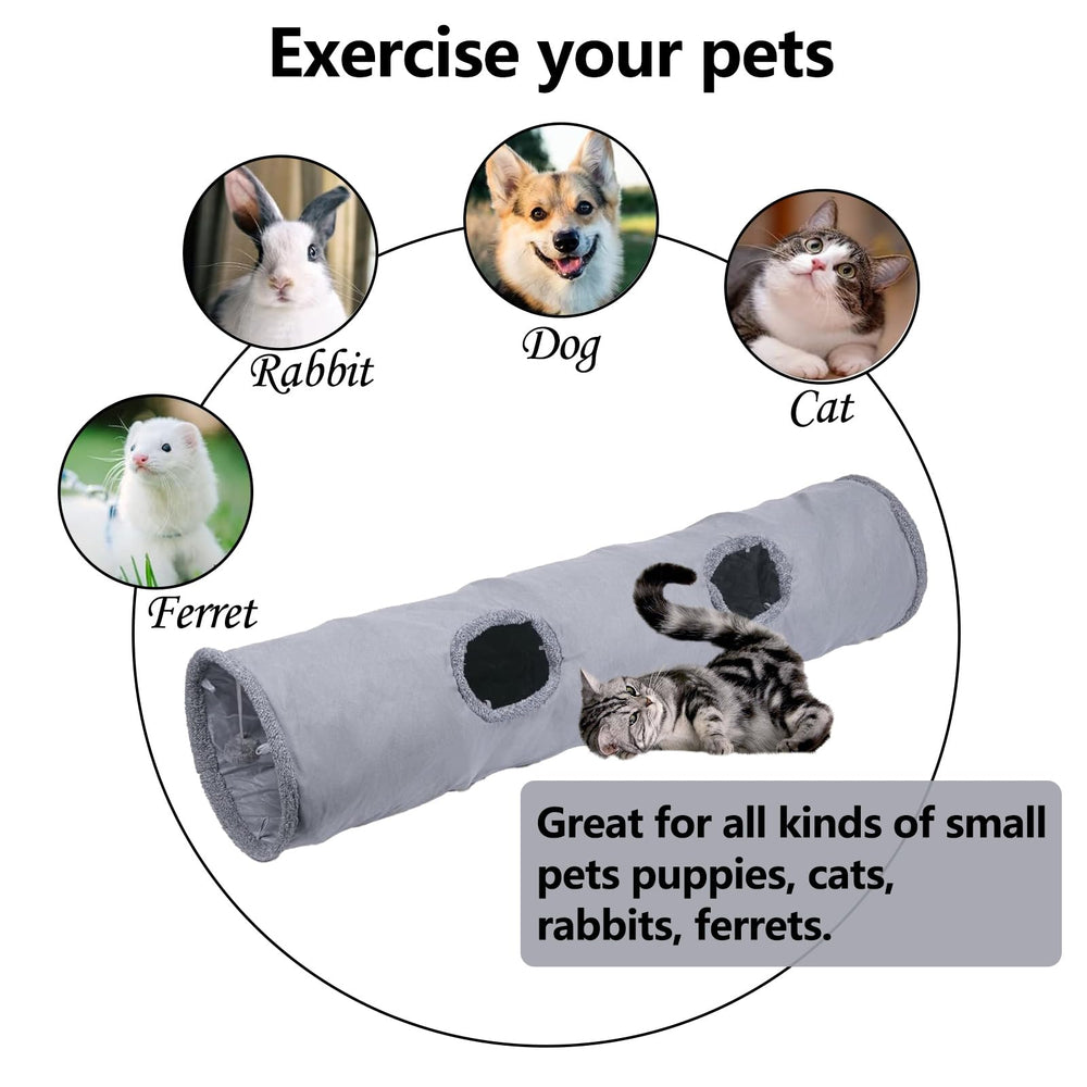 TiLanmiy cat tunnel-friendly assembly shows quick setup and versatile shapes.