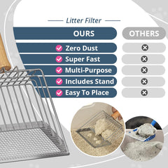 Tilatumo Easy-Use Metal Scoop with beech wood handle provides a comfortable, non-slip grip.