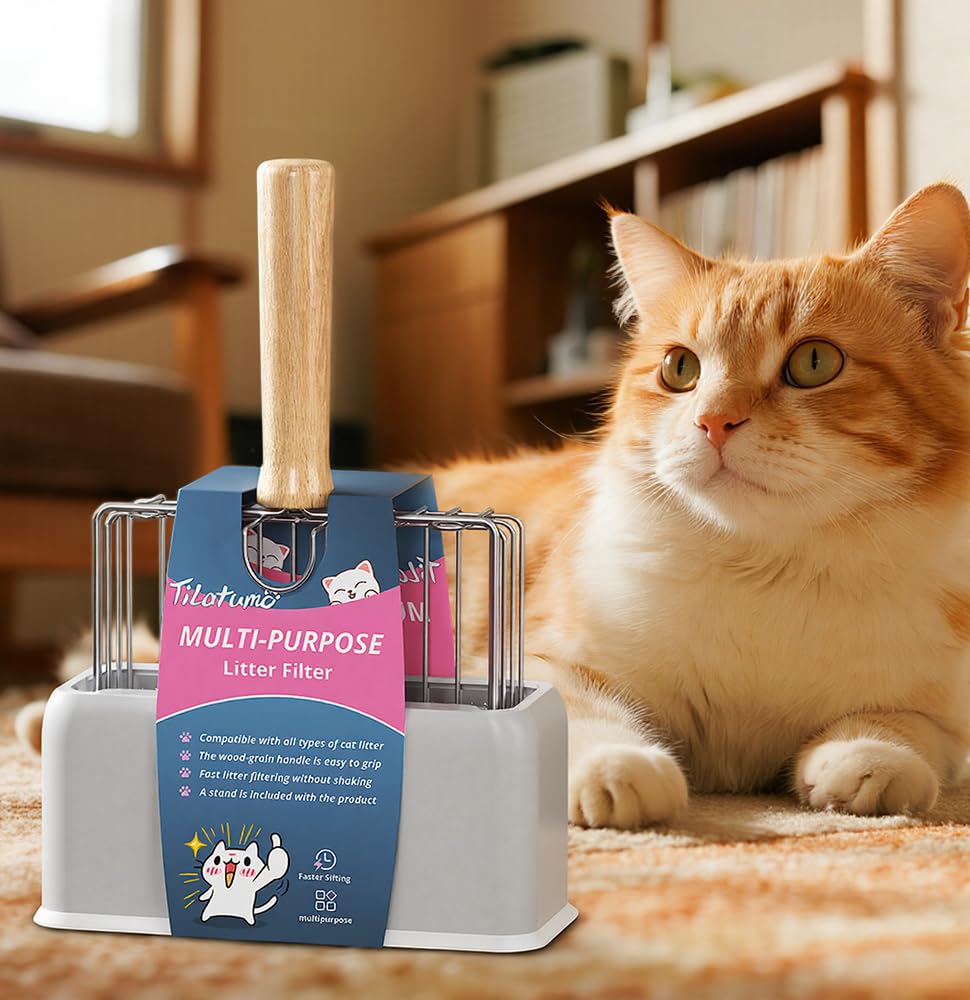 Tilatumo Easy-Use Metal Scoop features an easy-clean design for simple washing.