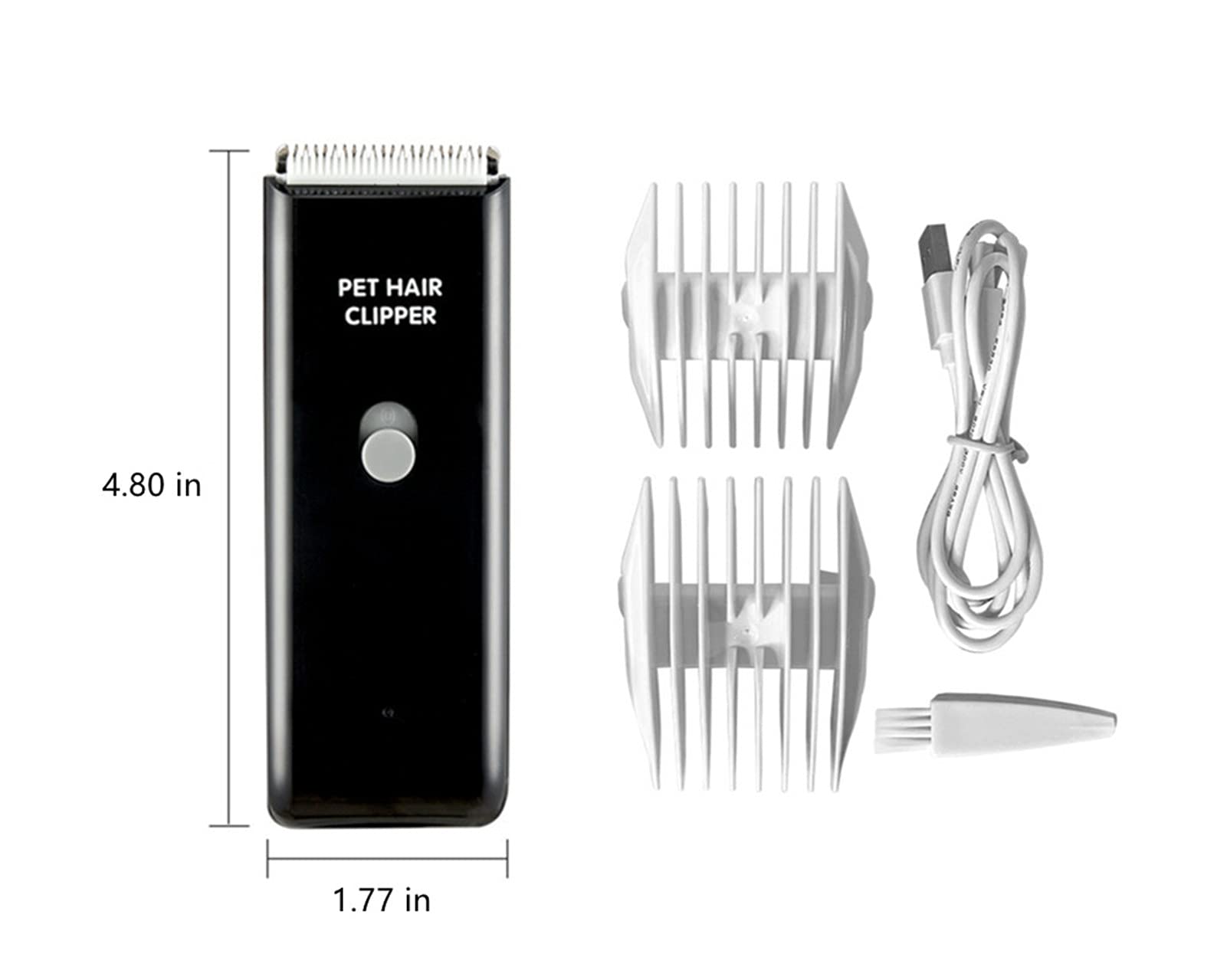 Tileon dog clippers side design highlights compact body for comfortable handling