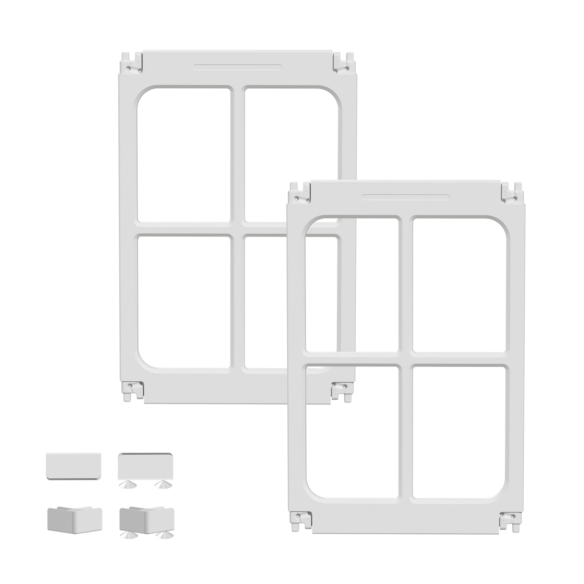 Tilinyan & One acrylic dog playpen with door offers a clear, safe indoor space.