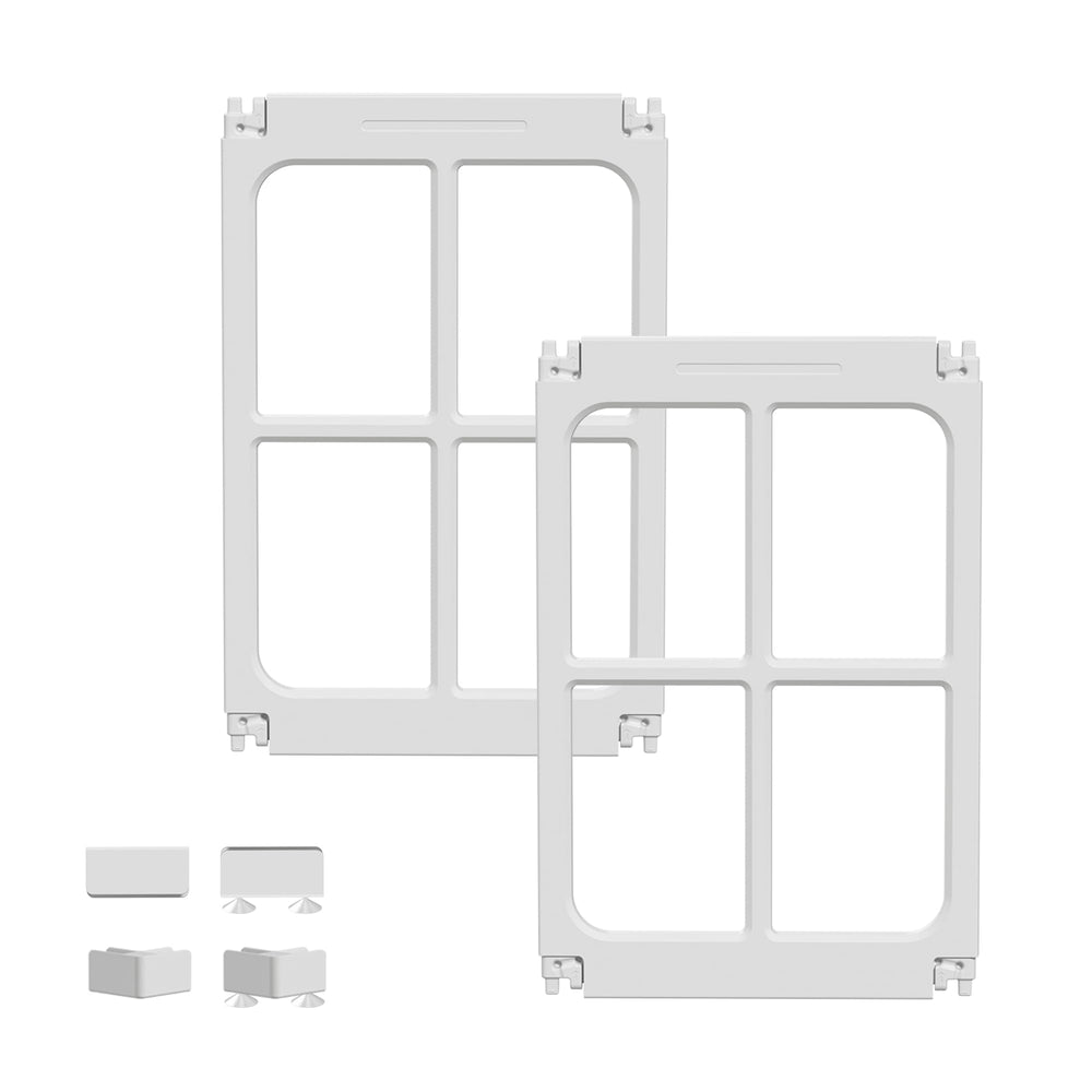 Tilinyan & One acrylic dog playpen with door offers a clear, safe indoor space.