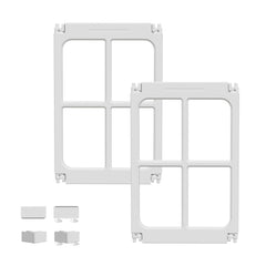 Tilinyan & One acrylic dog playpen with door offers a clear, safe indoor space.