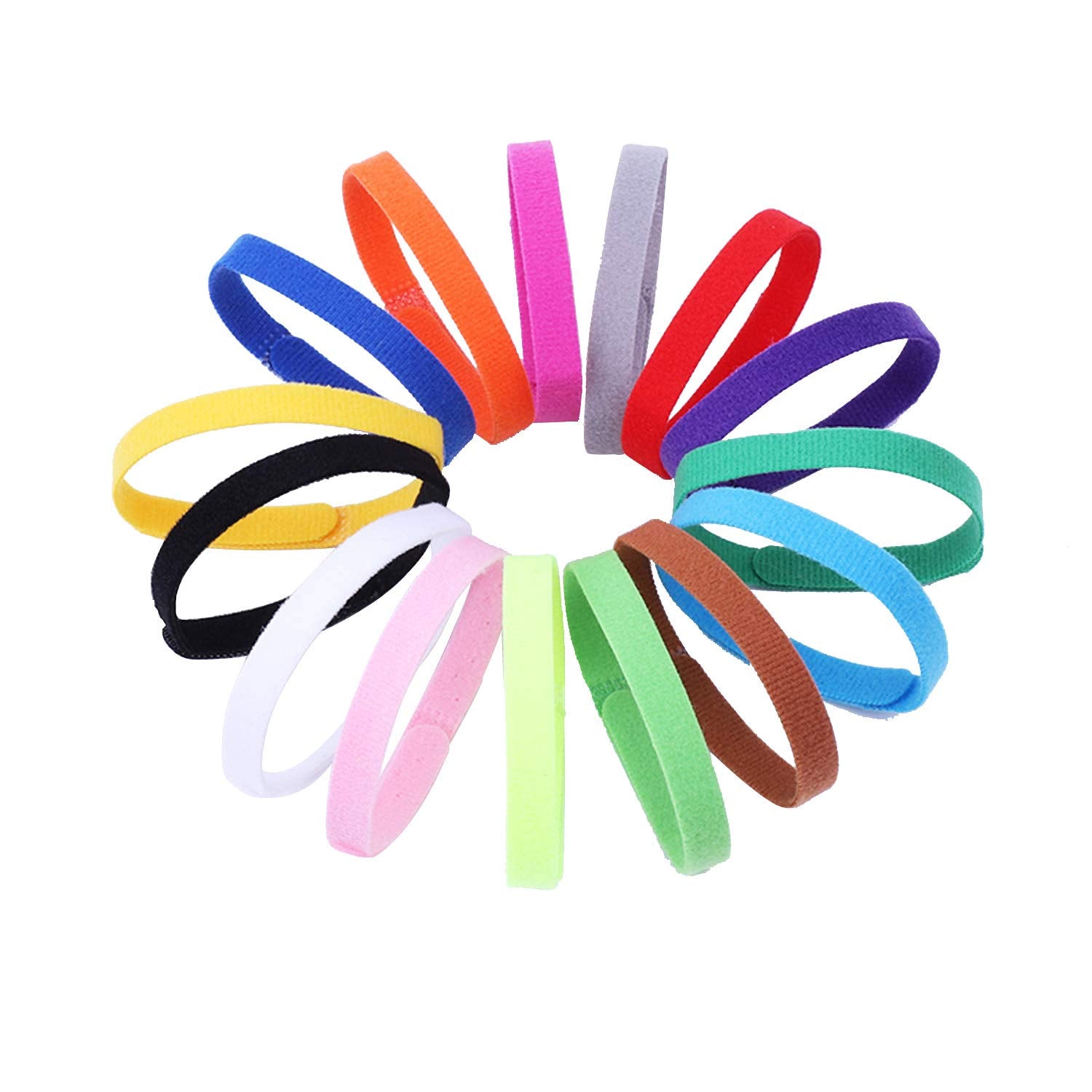 Tilious puppy ID collar pack shows 15 colors for quick newborn pet identification