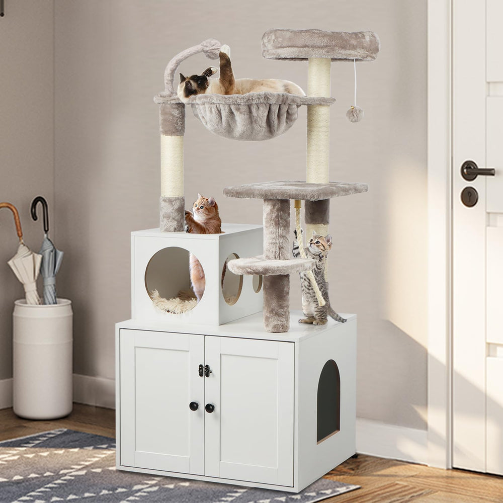 Timberer cat tree large base for stability during jumps