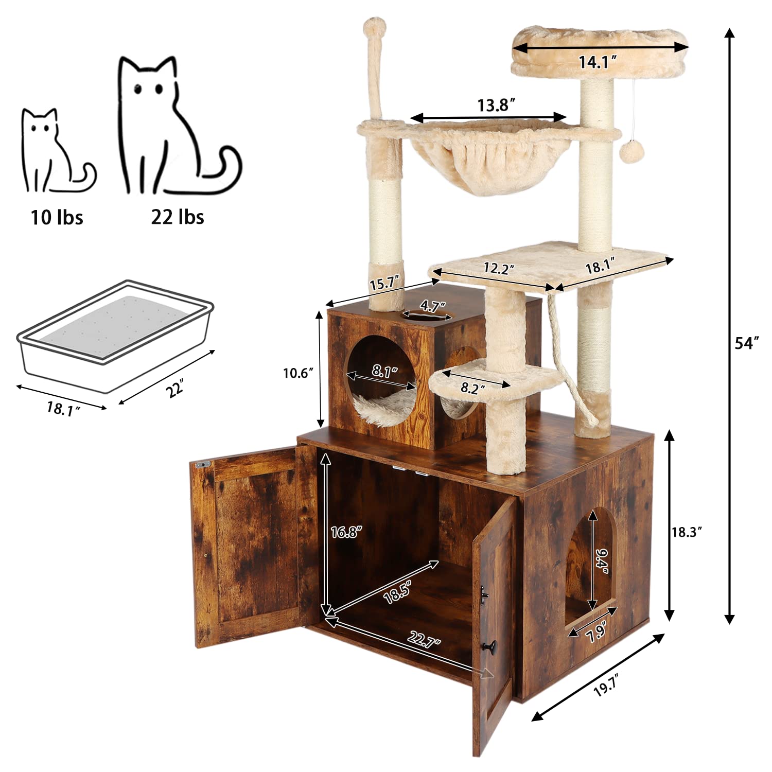 Timberer cat tree padded perch focuses on cozy lounging for relaxed cats