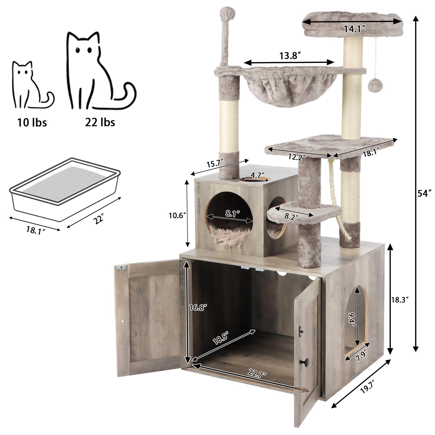 Timberer cat tree scratching posts close-up emphasizes durability