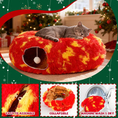 TIMIEEYA cat tunnel circular layout demonstrates versatile setup